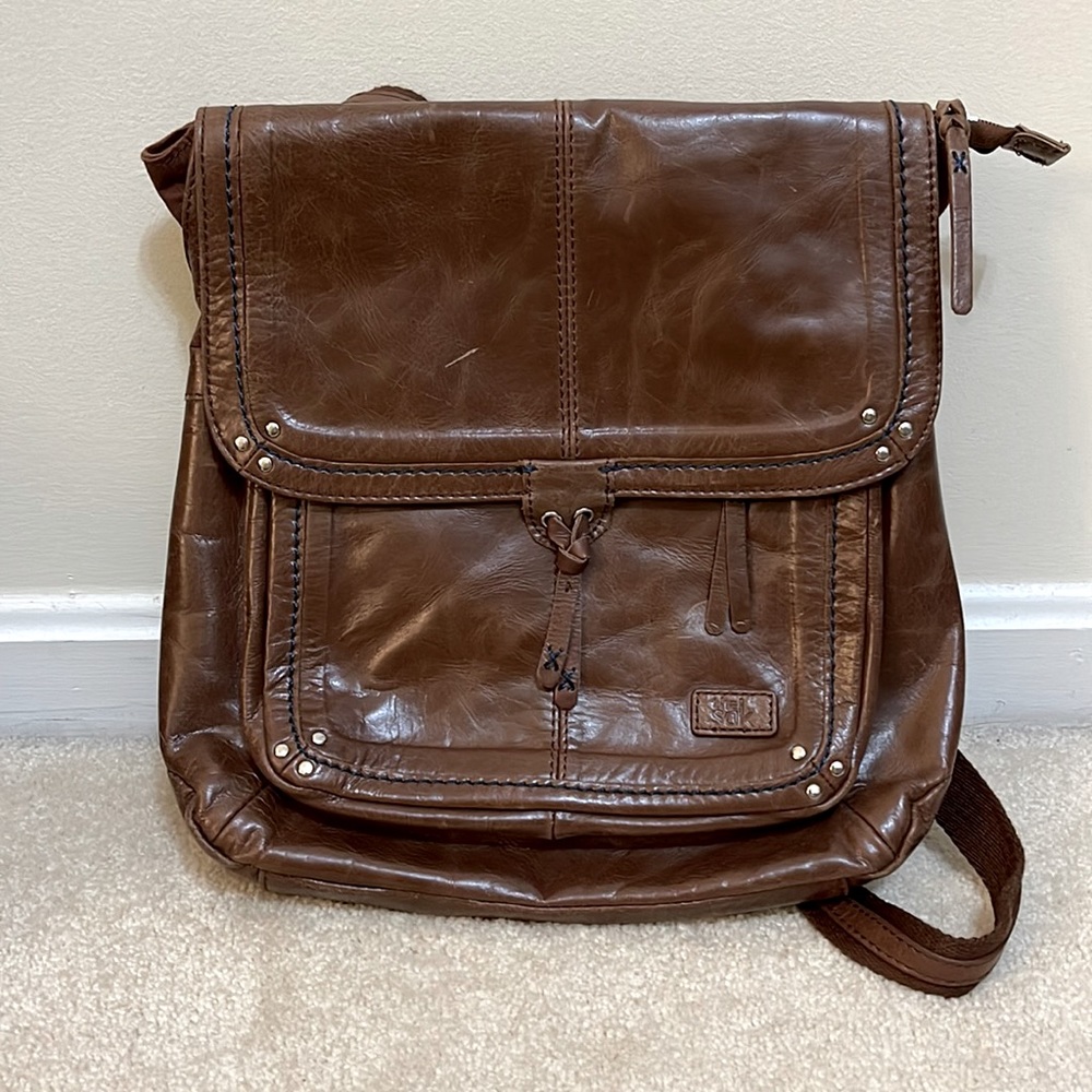 Brown The Sak leather backpack/crossover